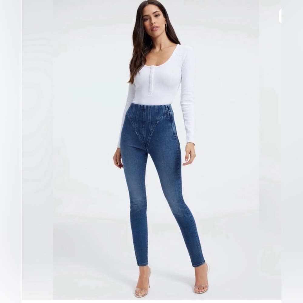 Good American High Rise Blue Jeans